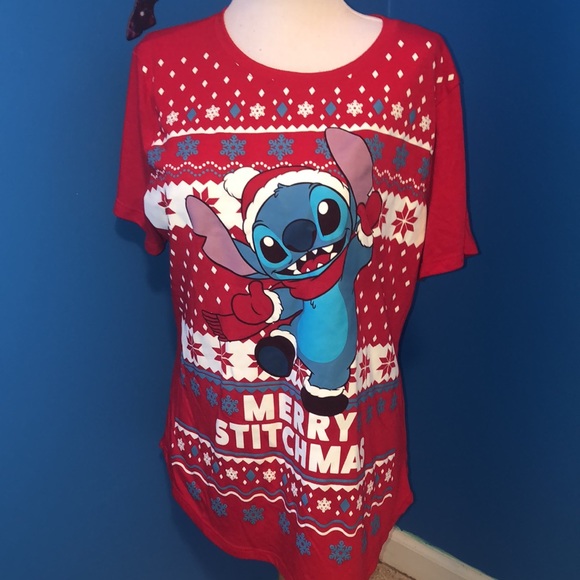 Stitch Christmas T-shirt - Picture 1 of 4